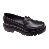 Pantofi dama casual din piele naturala - Model Sweet Black Bee